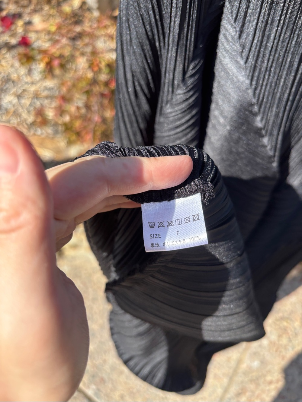Issey Miyake Pleats Please Black Origami-Style Ruffled Dress - Picture 5 of 6
